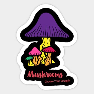 Mushrooms (No Background) Sticker